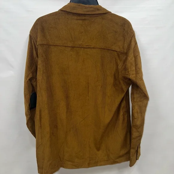 Valor Collective Jacket Mens Medium Brown 100% Cotton Corduroy Long Sleeve NWT - Picture 2 of 16